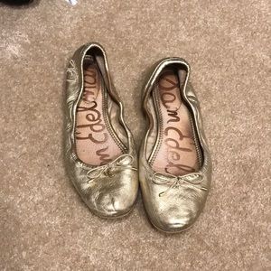 Gold Sam Edelman Felicia Flats